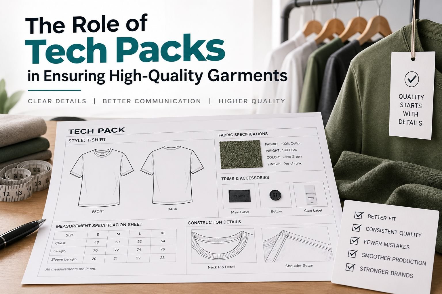 The Role of Tech Packs in Ensuring High-Quality Garments