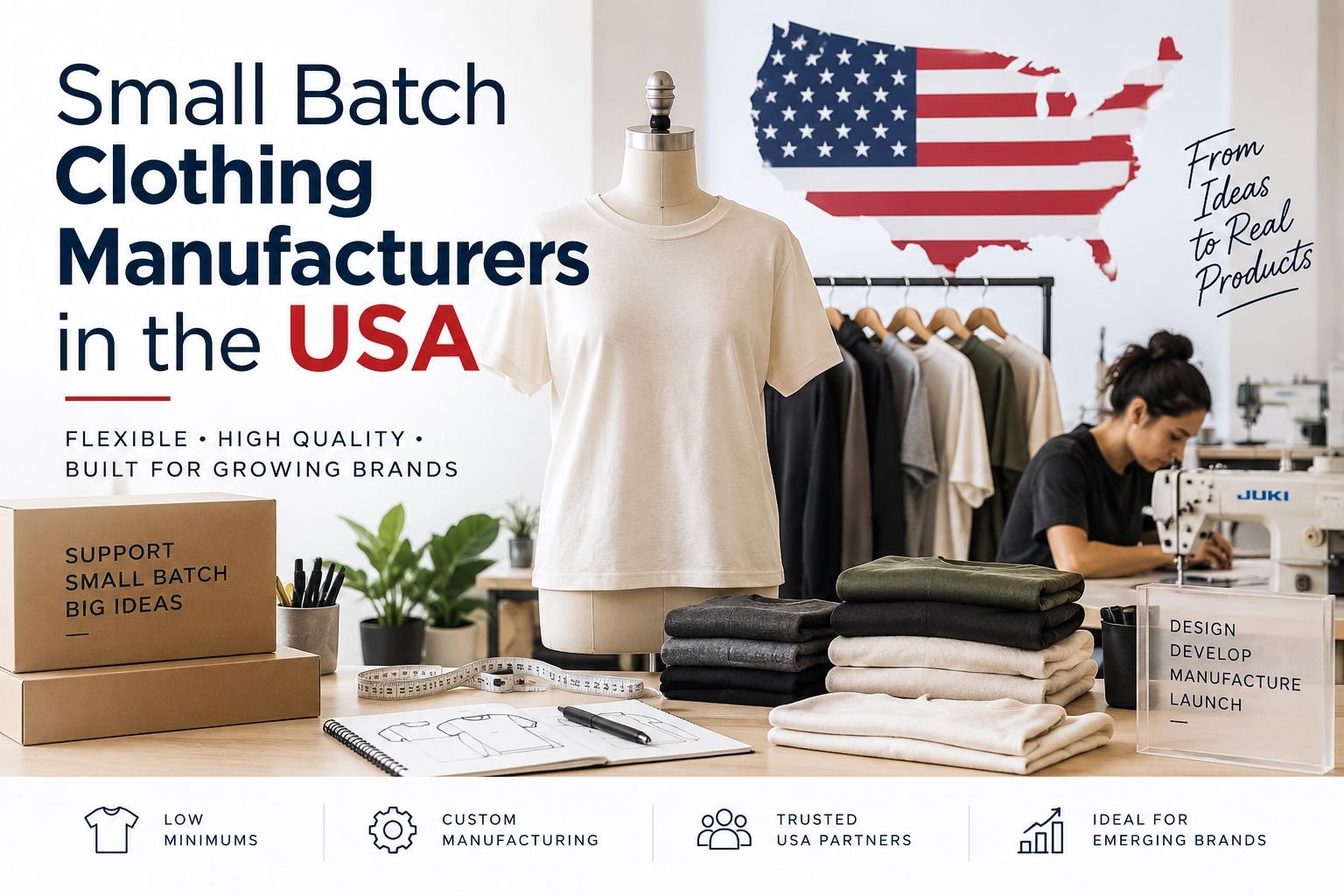 Best Small Batch Clothing Manufacturers in the USA