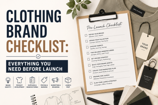 Clothing Brand Checklist: Everything You Need Before Launch
