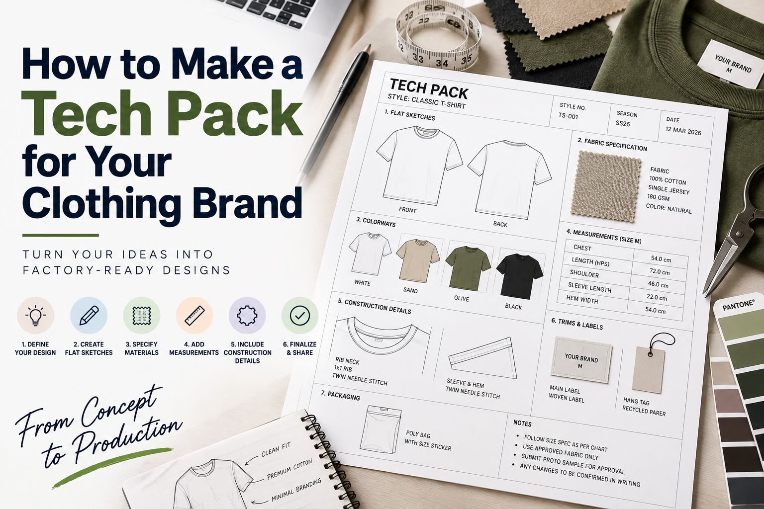 How to Make a Tech Pack for Your Clothing Brand