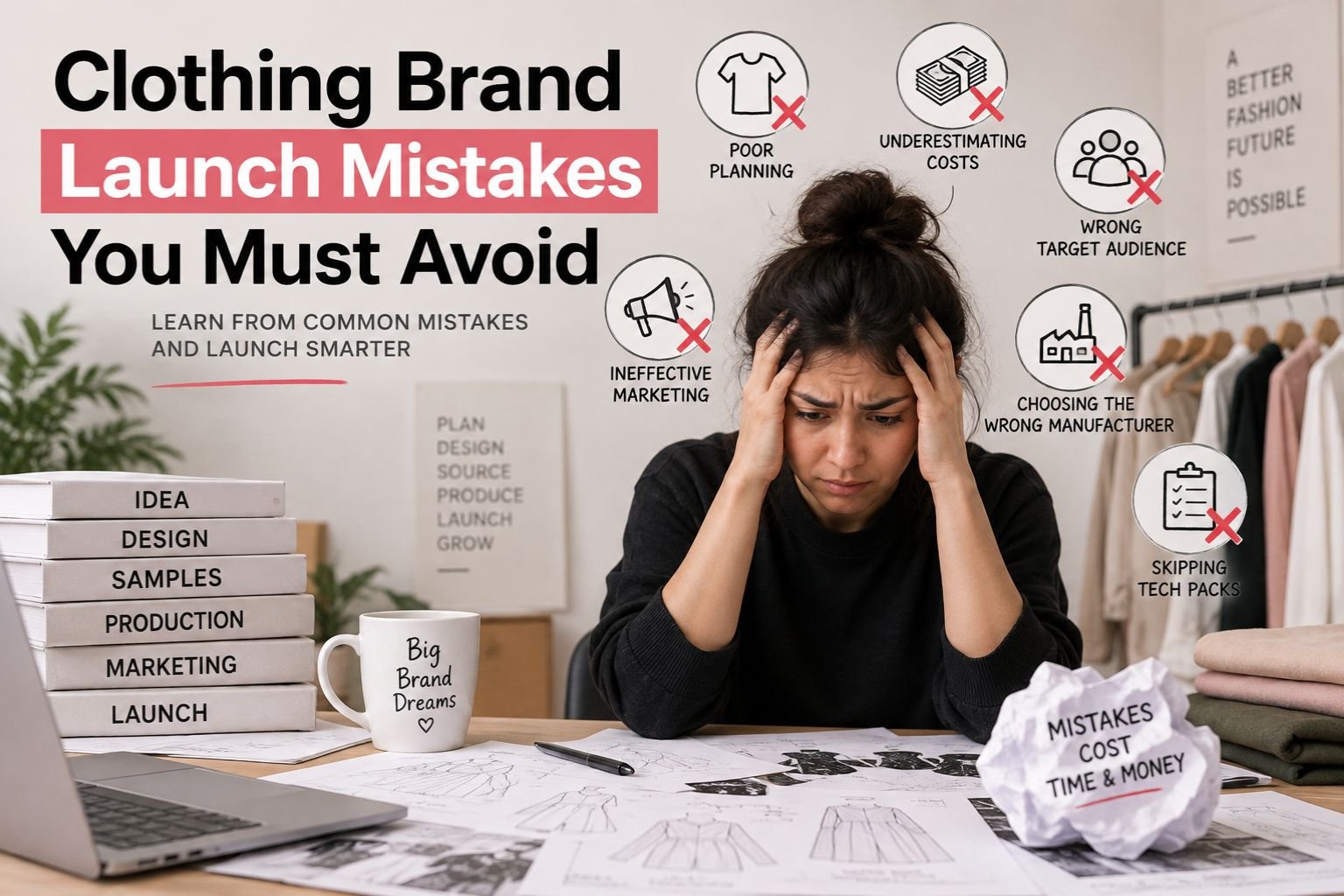 Clothing Brand Launch Mistakes You Must Avoid
