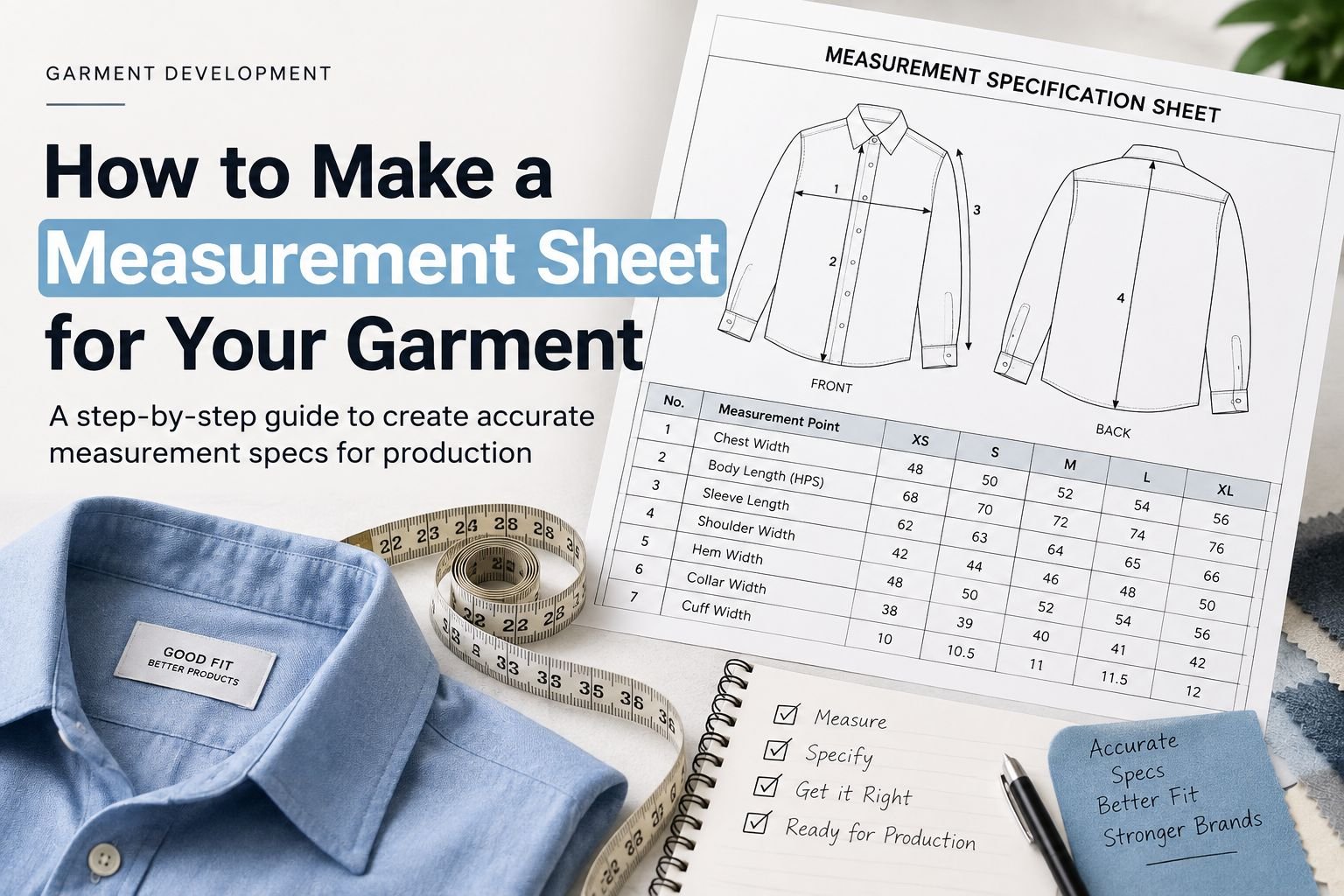 How to Make a Measurement Sheet for Your Garment
