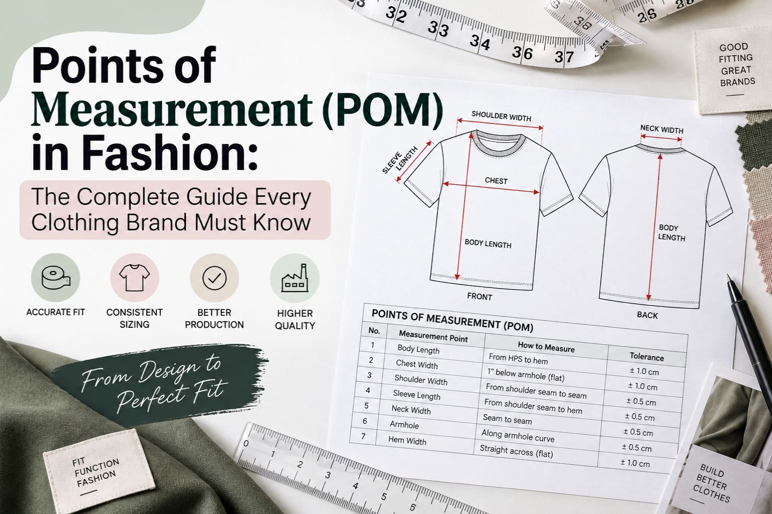 Points of Measurement (POM) in Fashion: The Complete Guide Every Clothing Brand Must Know