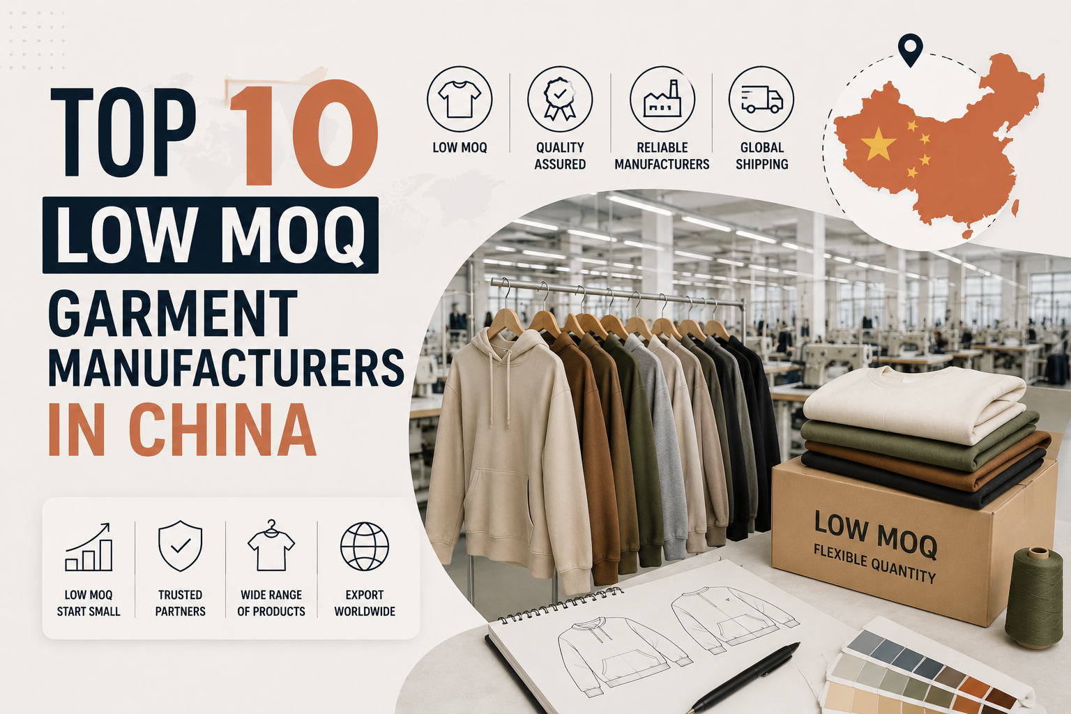 Top 10 Low MOQ Garment Manufacturers in China