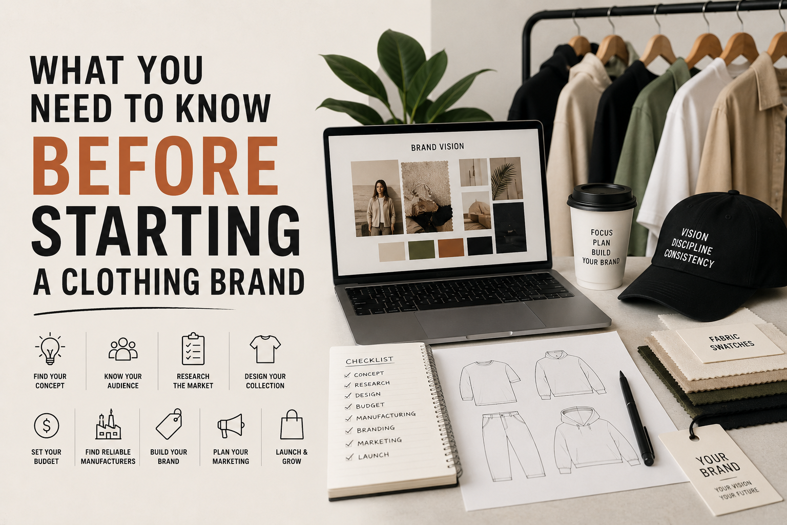 What You Need to Know Before Starting a Clothing Brand