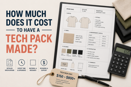 How Much Does It Cost to Have a Tech Pack Made?