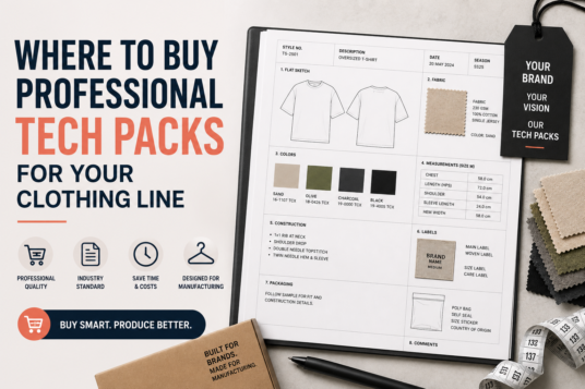 Where to Buy Professional Tech Packs for Your Clothing Line