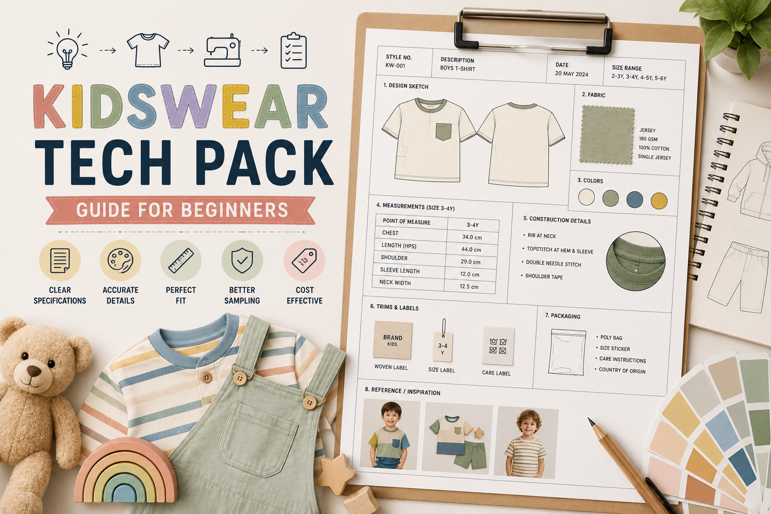 Kidswear Tech Pack Guide for Beginners