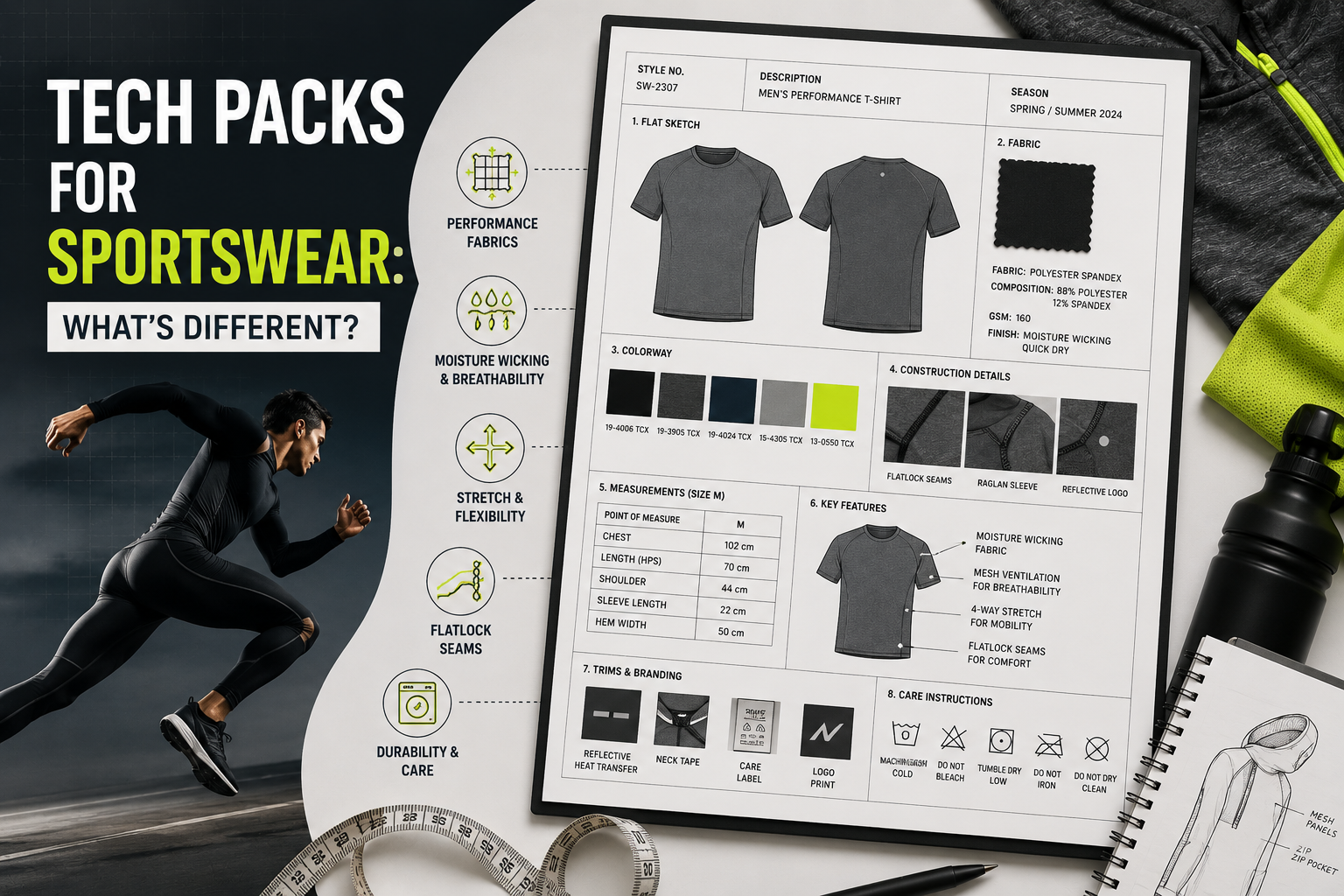 Tech Packs for Sportswear
