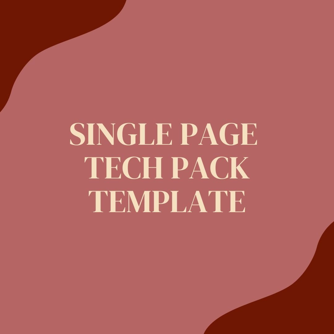 Template 1 SINGLE PAGE TECH PACK TEMPLATE